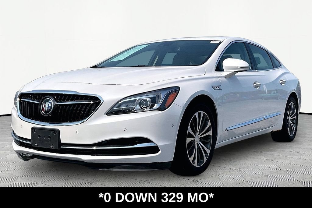 2018 Buick LaCrosse Premium in White Frost Tricoat — front three-quarter view